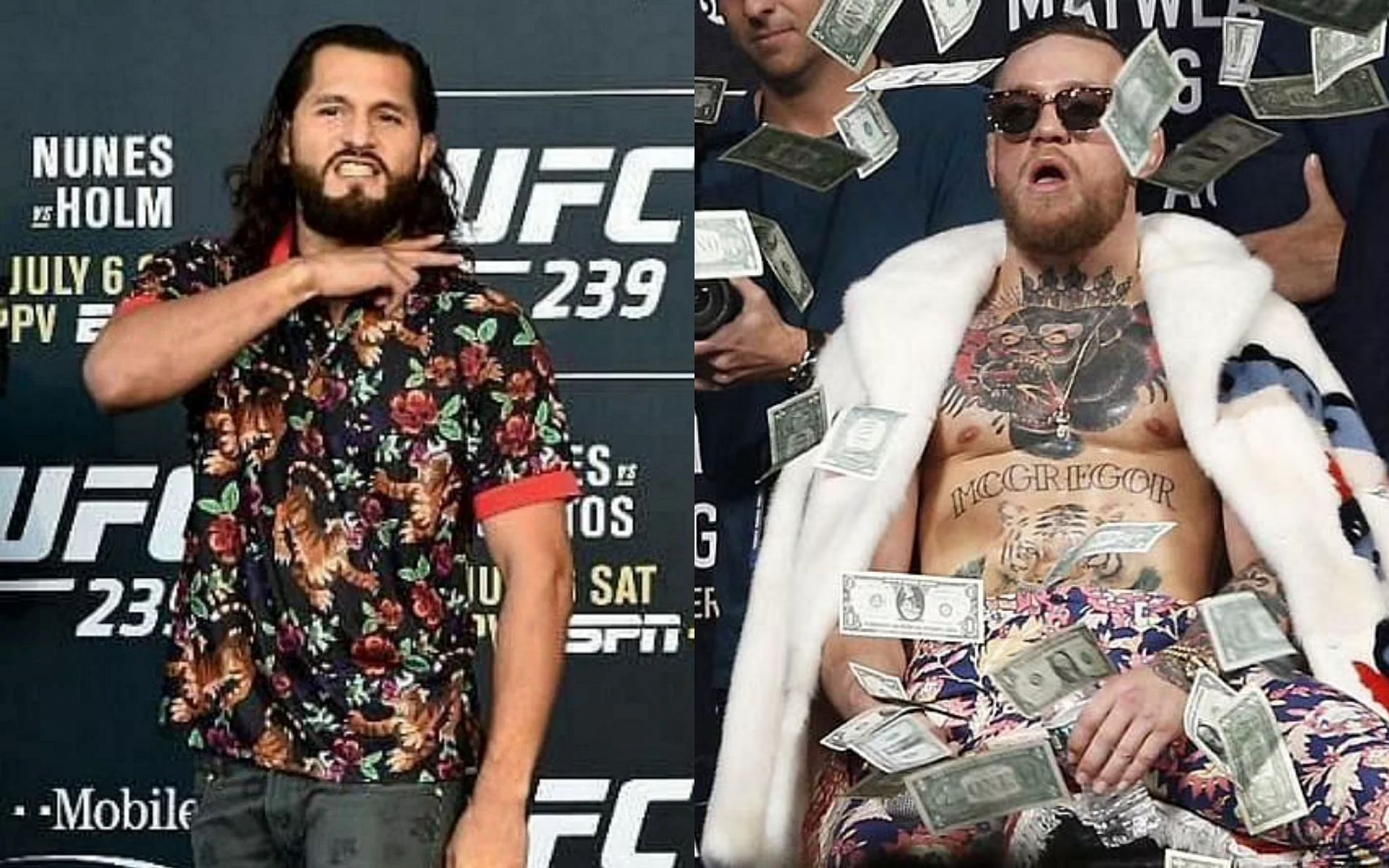 Jorge Masvidal (left) and Conor McGregor (right)