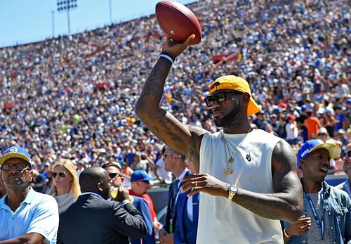 LeBron James will be one of the millions eagerly looking forward to Super Bowl LVI between the Cincinnati Bengals and LA Rams. [Photo: patvin.co.in]