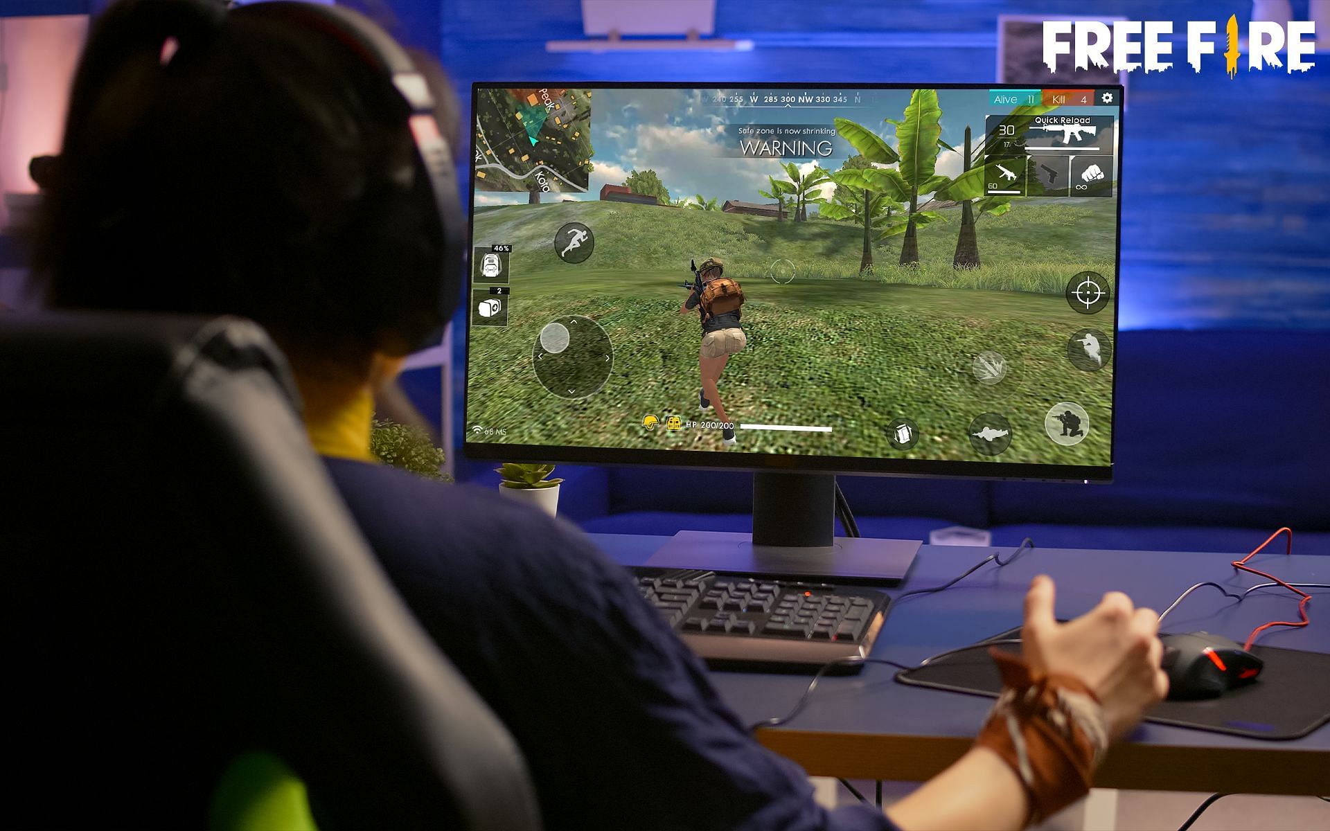 يمكن للاعبين الاستمتاع بـ Free Fire على جهاز الكمبيوتر باستخدام برامج محاكاة (الصورة من Sportskeeda)