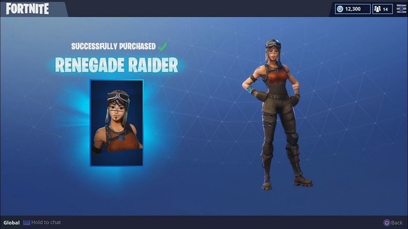 (READ DESCRIPTION) Renegade Raider + 130 Skins