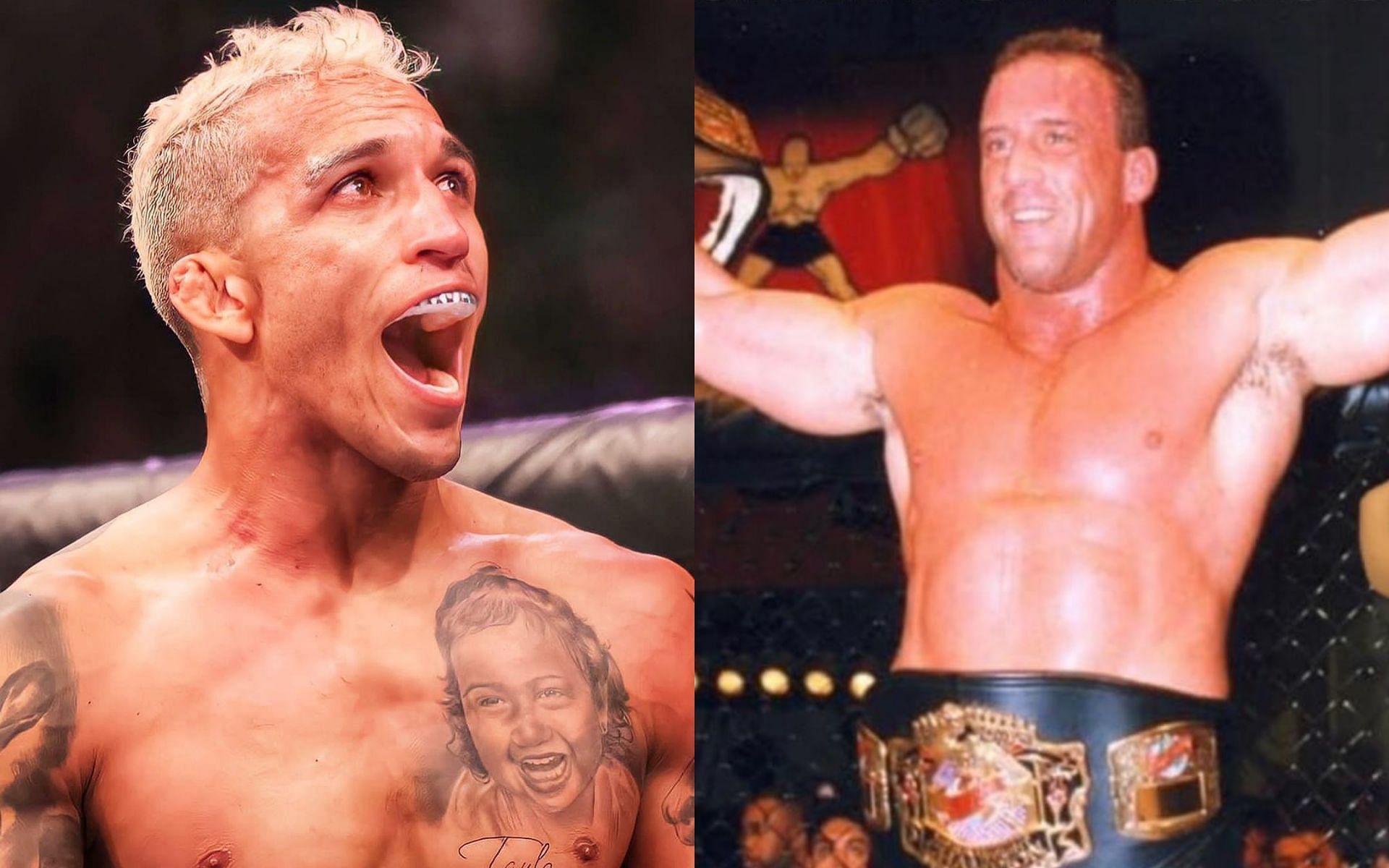 Charles Oliveira (left), Mark Coleman (right) [Images Courtesy: @charlesdobronxs and @markdcoleman via Instagram]