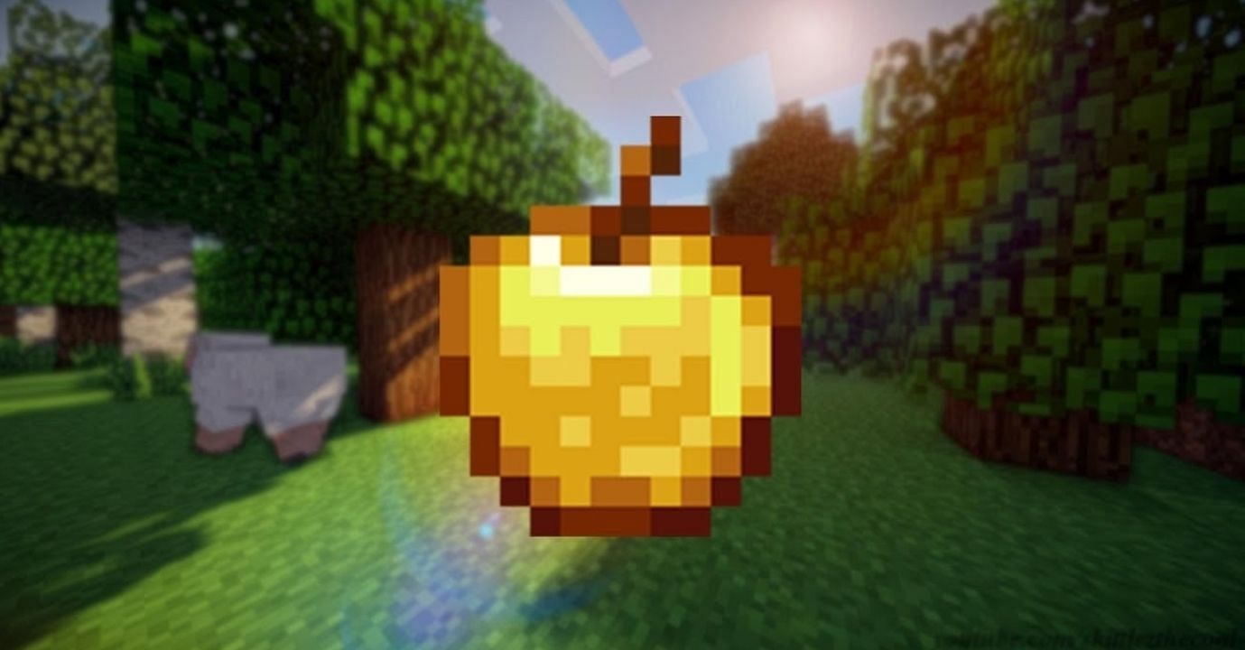 التفاح الذهبي هو أفضل طعام يمكن للاعب صنعه (الصورة من Mojang)