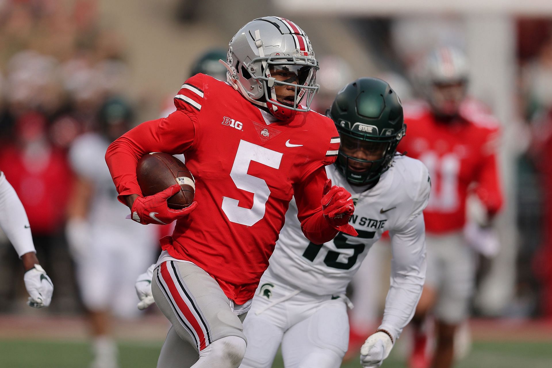 Garrett Wilson; Michigan State v Ohio State