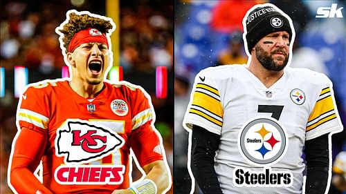 Chiefs Patrick Mahomes and Steelers Ben Roethlisberger