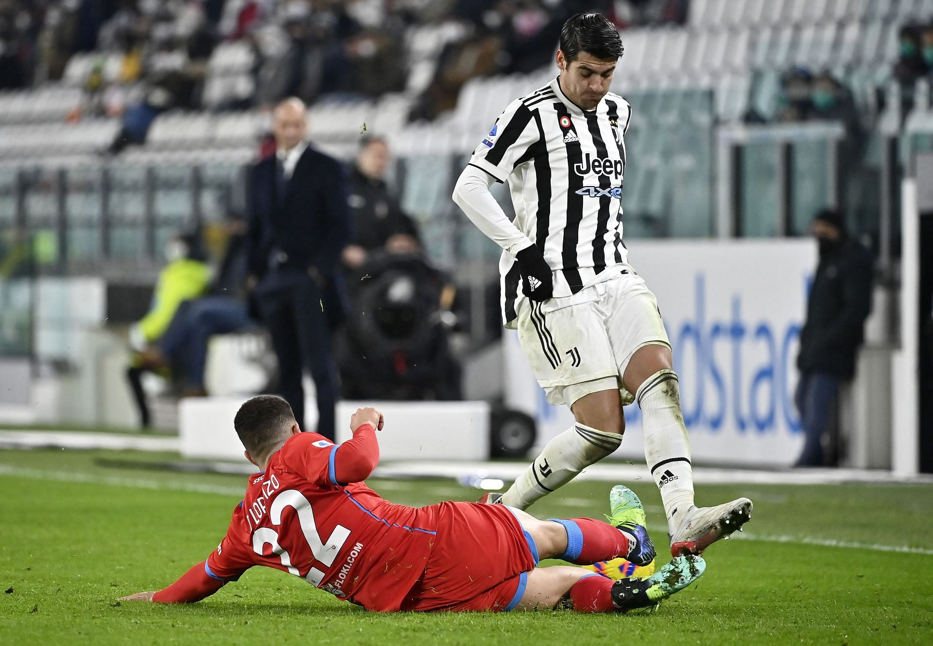 Alvaro Morata in action for Juventus v SSC Napoli - Serie A