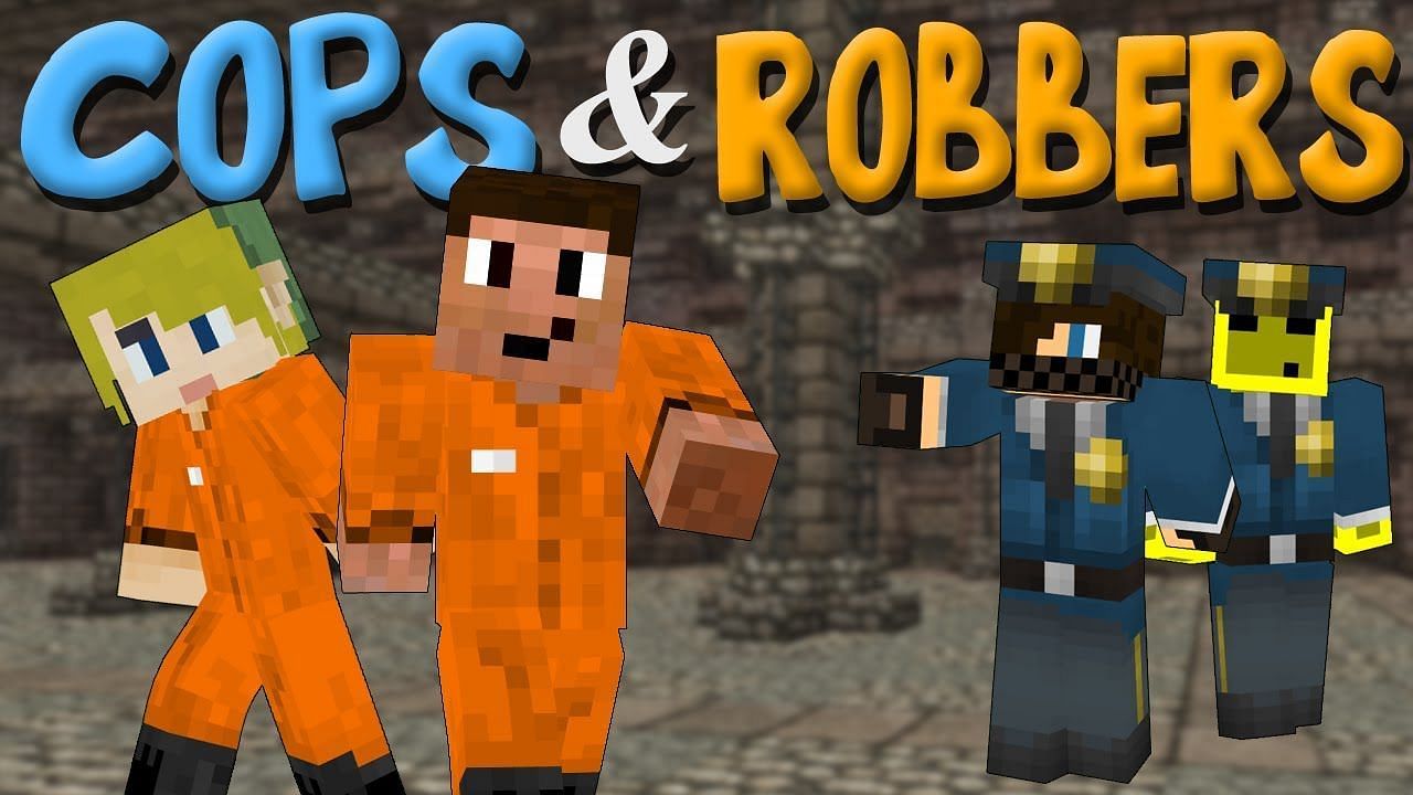 Cops &amp; robbers is a popular Minecraft server minigame (Image via YouTube, Chrisandthemike)