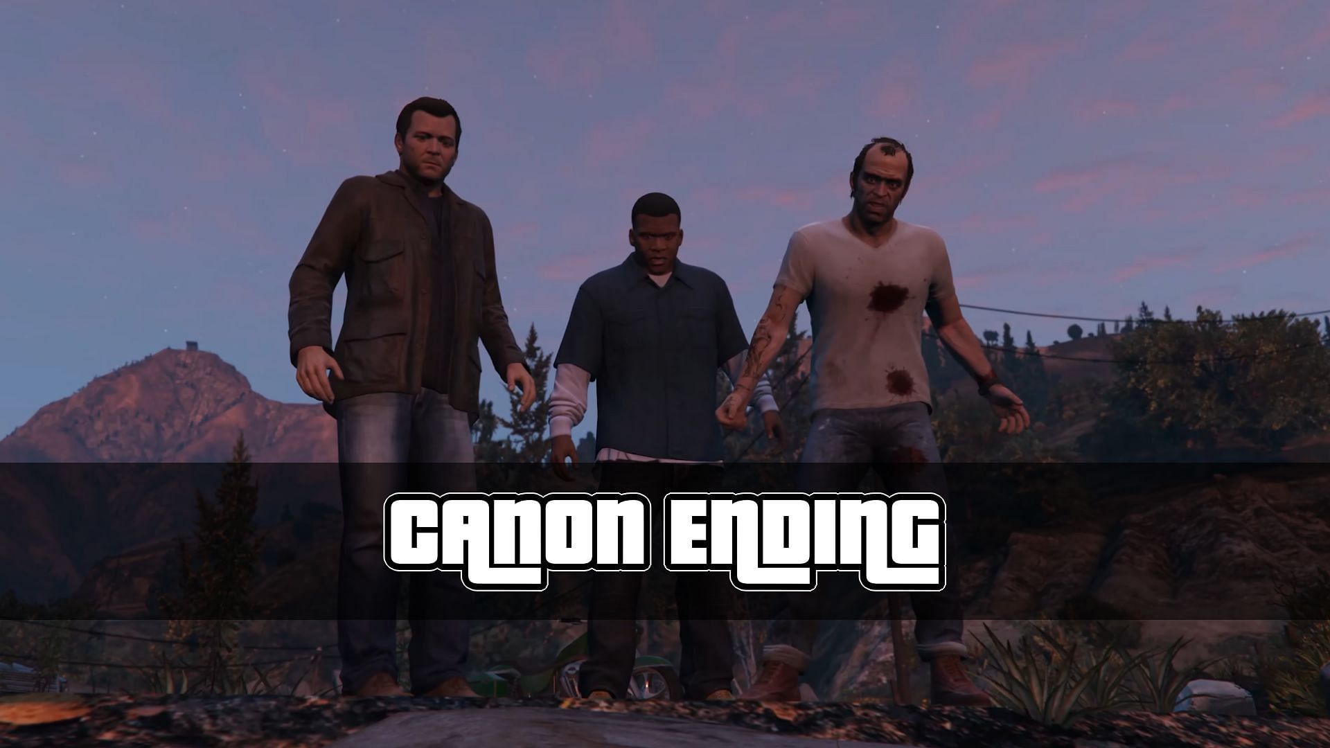 The Third Way is the canon ending to GTA 5&#039;s story (Image via Rockstar Games)