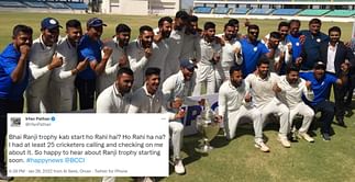 "Backbone of Indian cricket" - Twitterati react as BCCI announces resumption of Ranji Trophy after two years