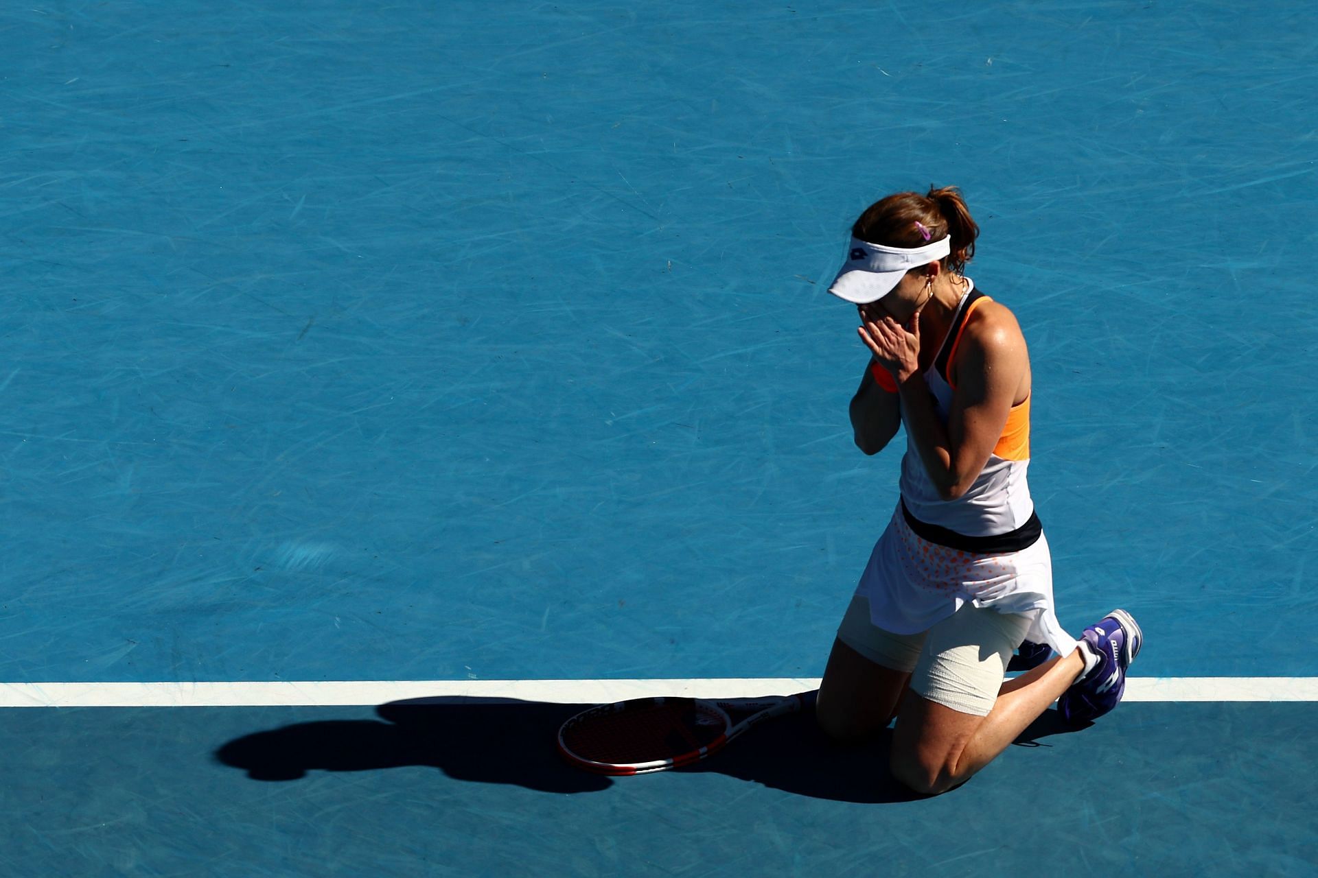 Alize Cornet at the 2022 Australian Open