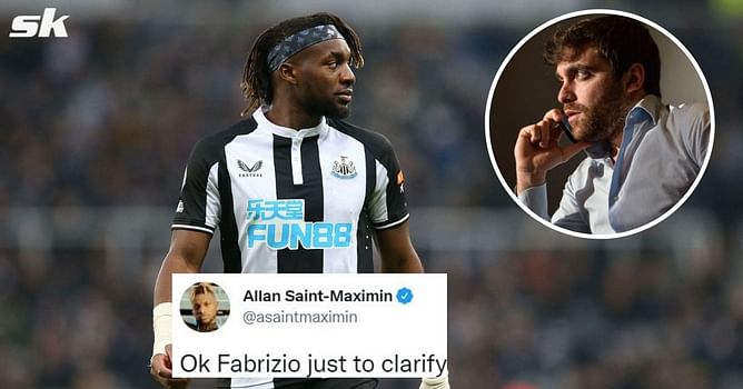 Allan Saint-Maximin seeks clarification from Fabrizio Romano on whether Chelsea linked player will join Newcastle