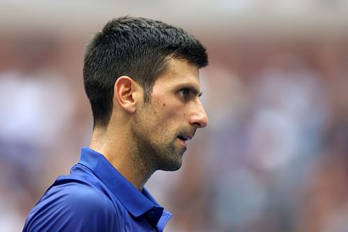 Novak Djokovic at the 2021 US Open