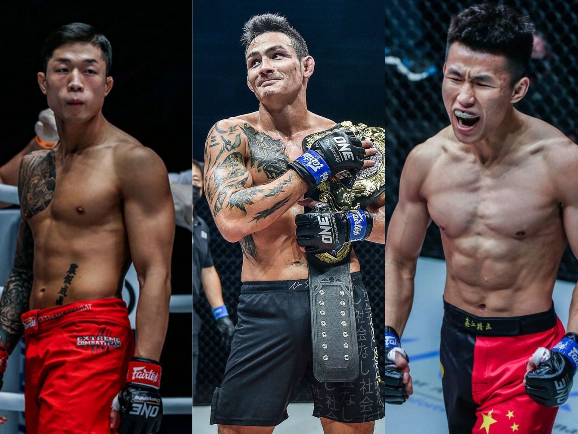 (From left) Kim Jae Woong, Thanh Le, and Tang Kai. [Photo: ONE Championship]