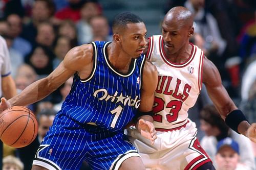 Penny Hardaway and Michael Jordan.