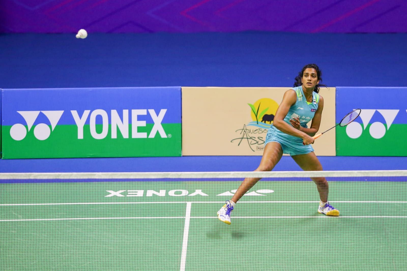 PV Sindhu in action at the India Open. (PC: BAI)