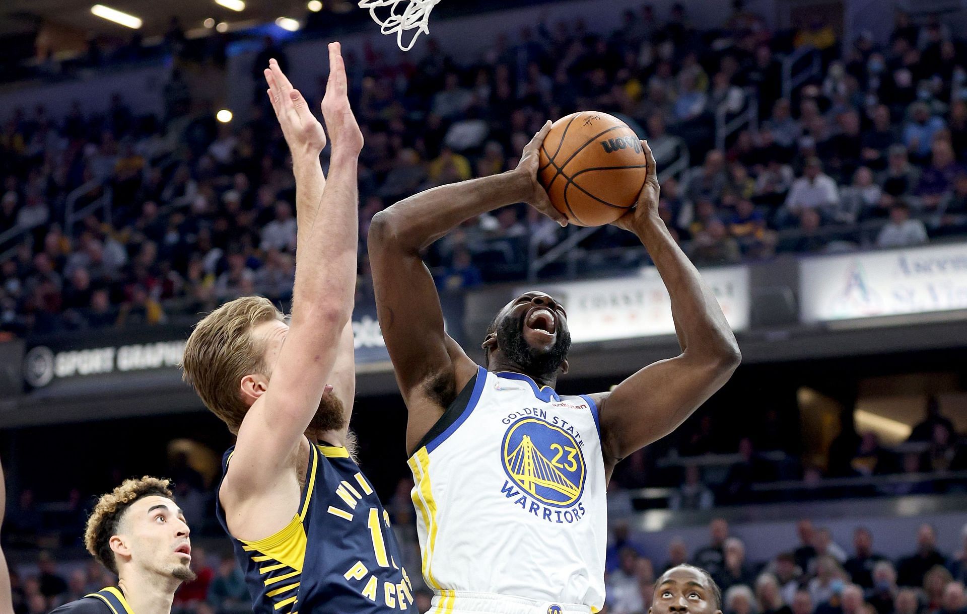 Draymond Green of the Golden State Warriors against the Indiana Pacers