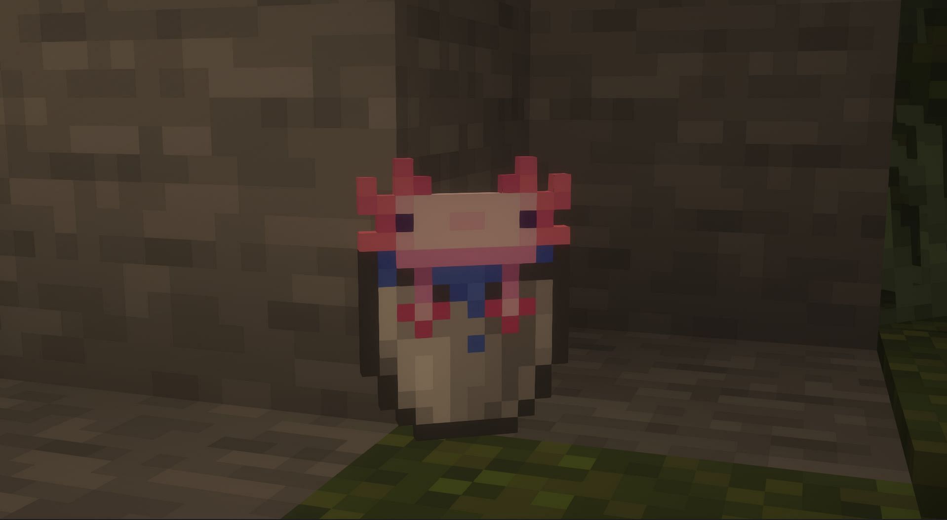 دلو من Axolotl (الصورة من Minecraft)