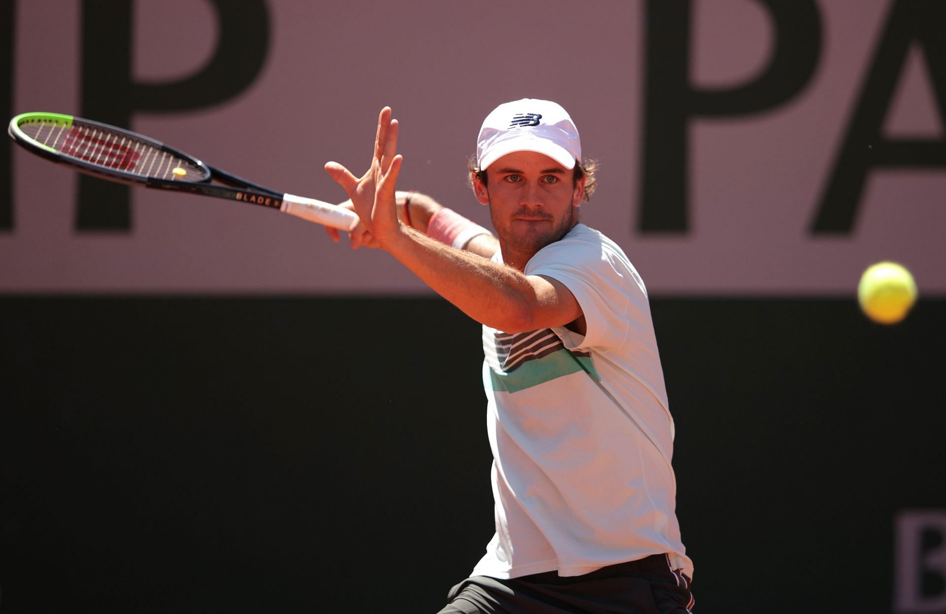 Paul in action at the 2021 French Open.