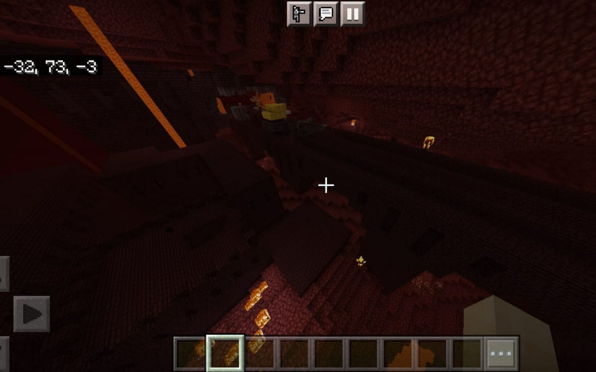 Nether Fortress and Bastion next to each other (Image via Minecraft)