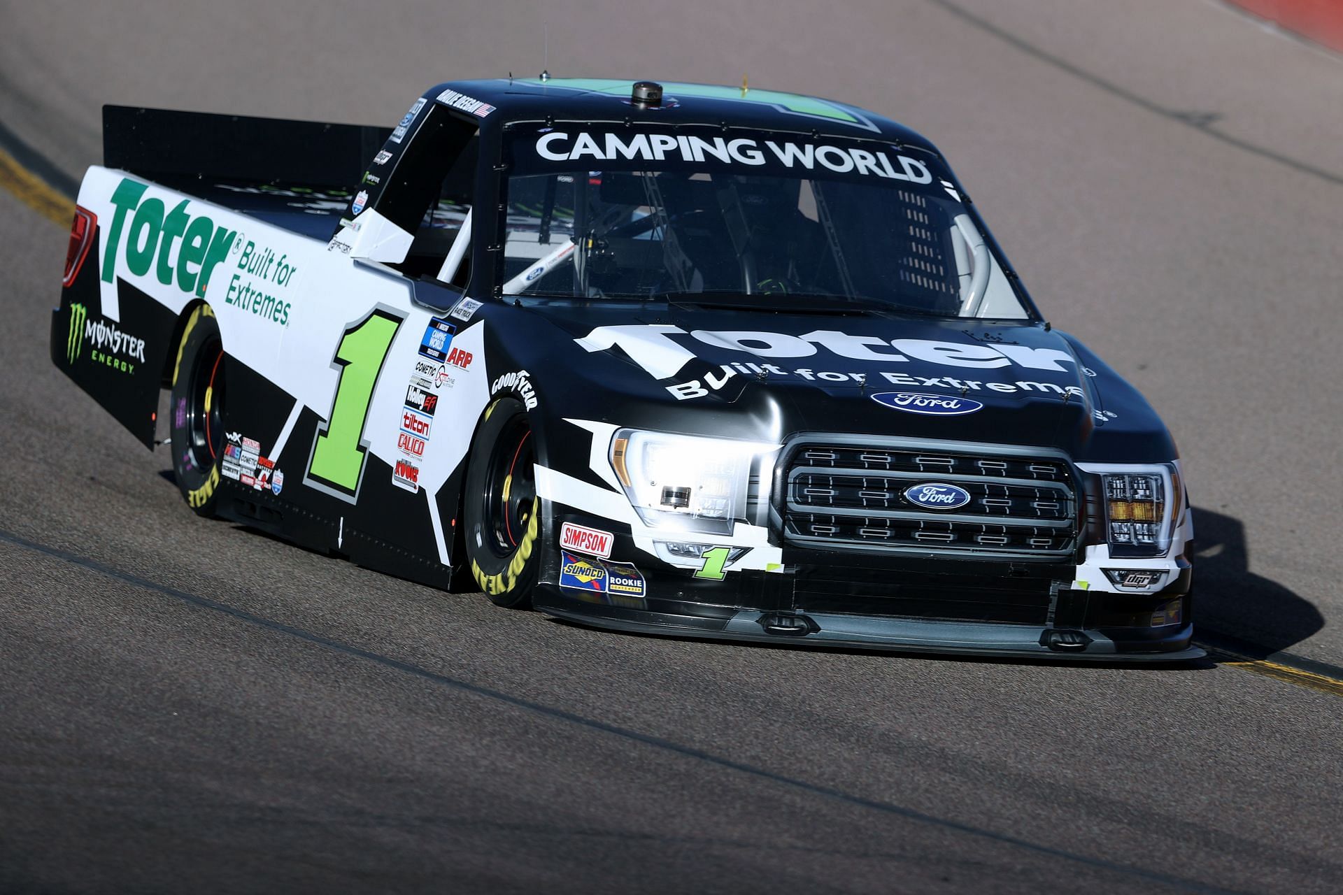 Hailie Deegan in the #1 Toter Ford F-150