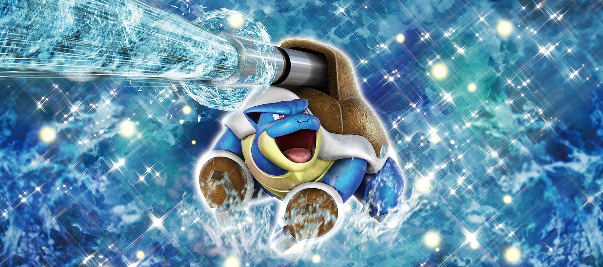 Mega Blastoise&#039;s Hydro Cannon is great against Rock-types (Image via The Pokemon Company)