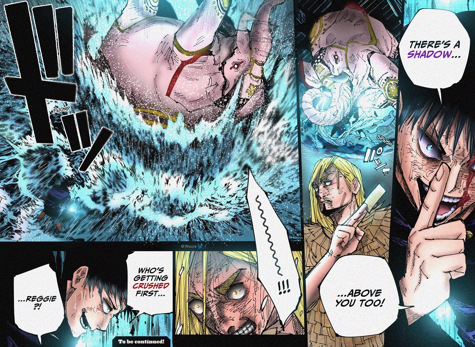 The last panel of chapter 171 (Image via Shonen Jump, colored by Wouie)