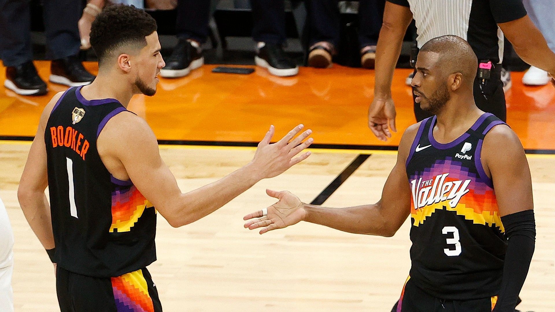 As long as Devin Booker and Chris Paul are around, the Phoenix Suns will always be tough to beat. [Photo: Sporting News]
