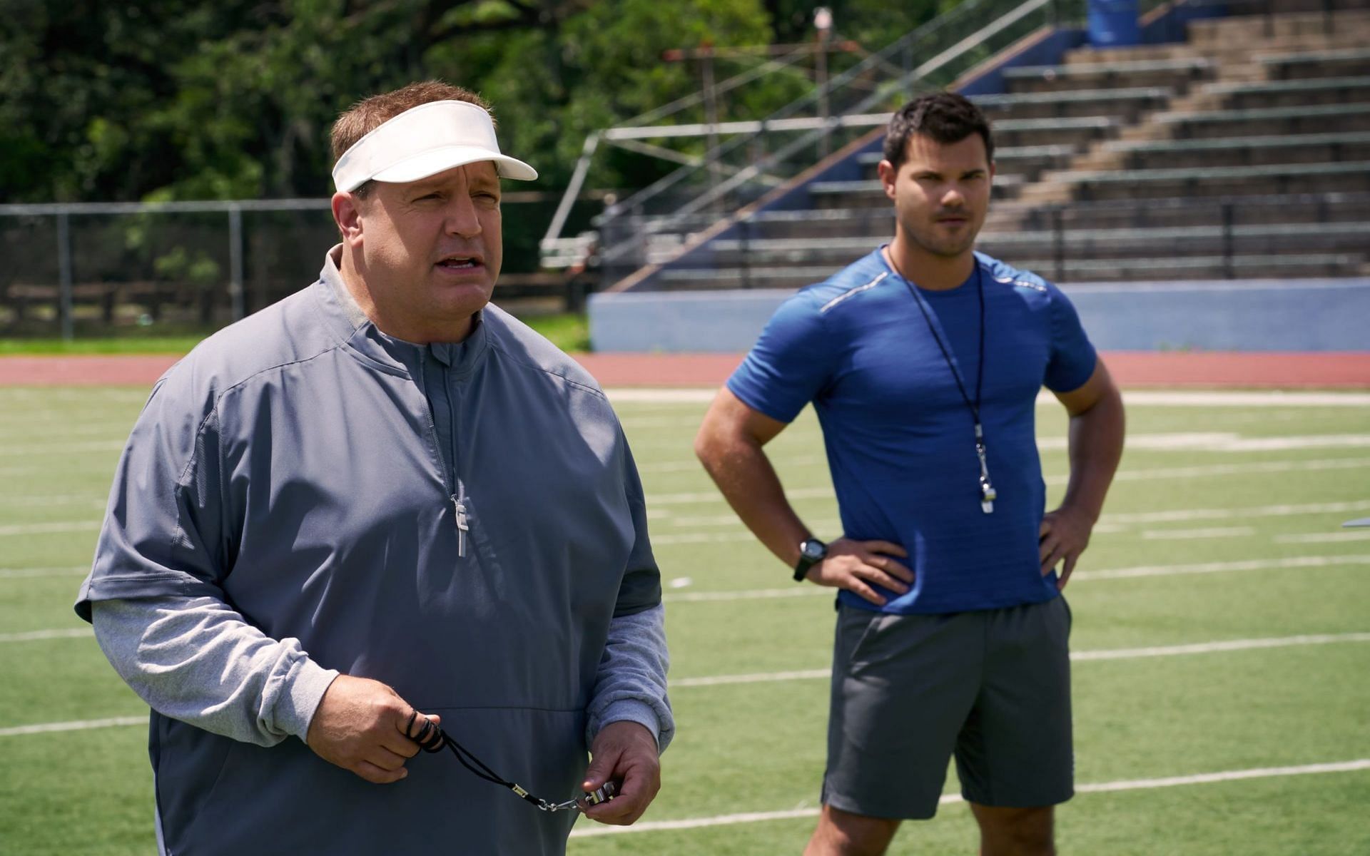 Still from Netflix&#039;s Home Team starring Kevin James and Taylor Lautner (Image via Netflix)