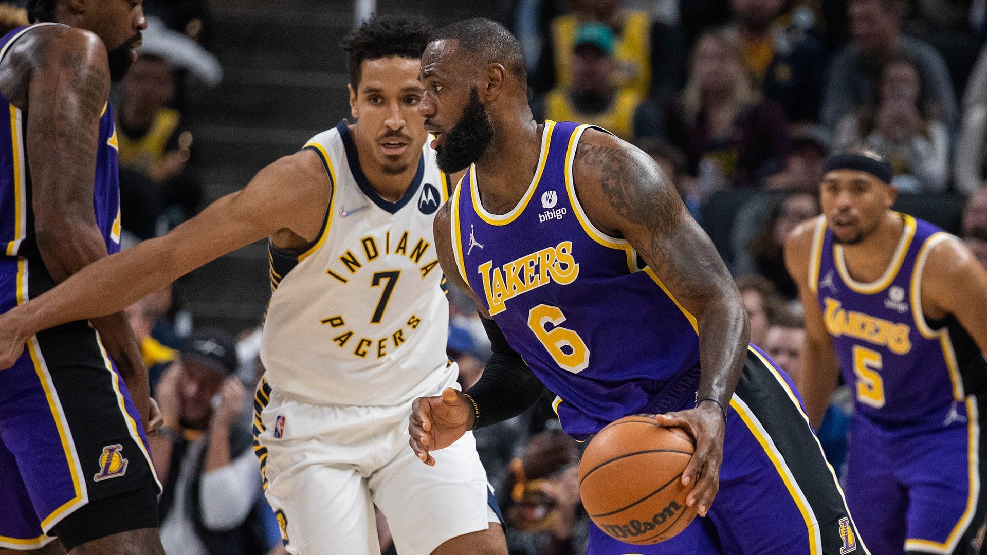 The visiting Indiana Pacers just evened their season series against the LA Lakers. [Photo: NBA.com]