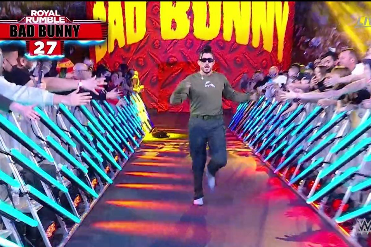 WWE Superstar Bad Bunny at Royal Rumble