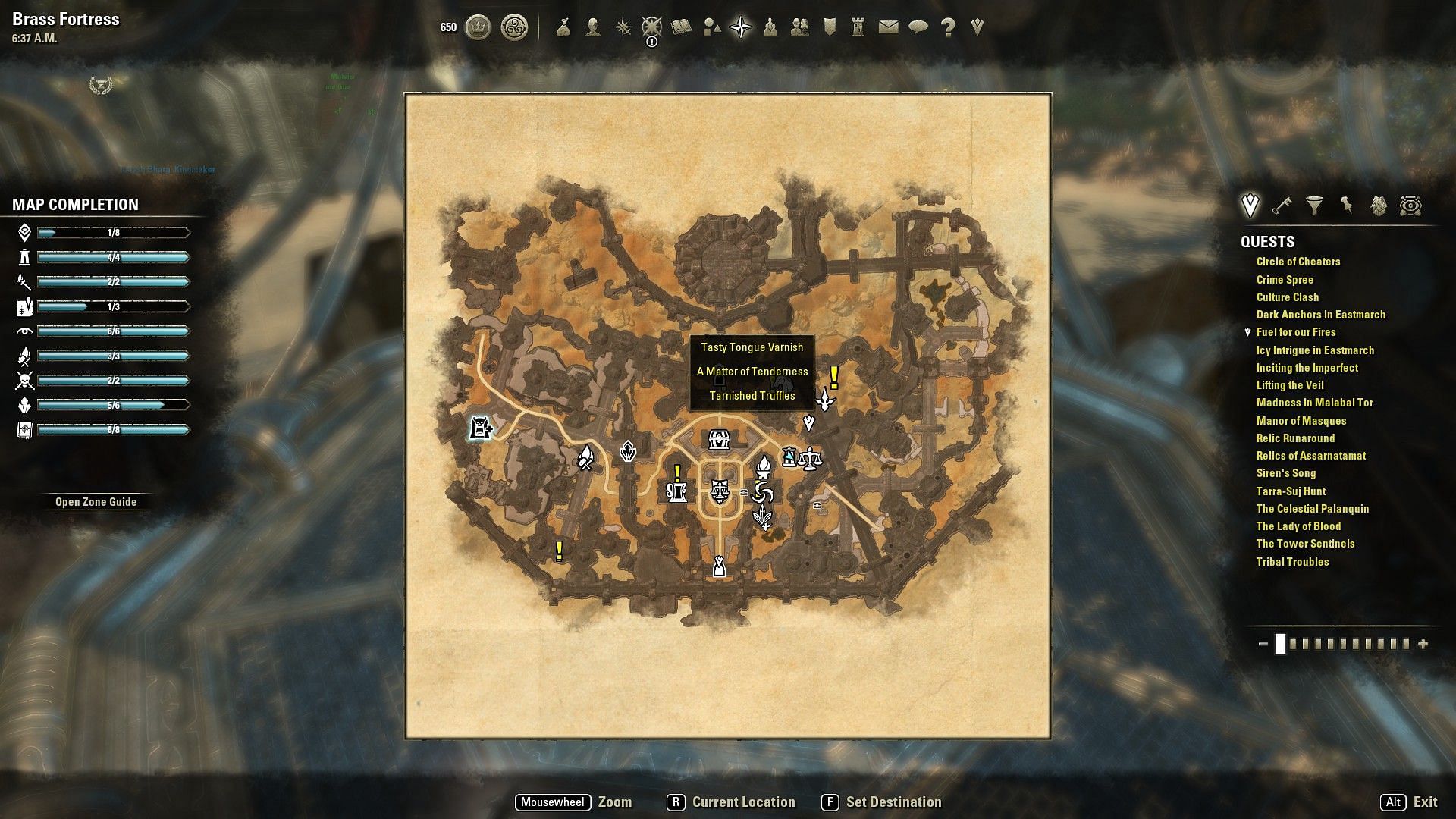 Quest Map (Image via Elder Scrolls Online)