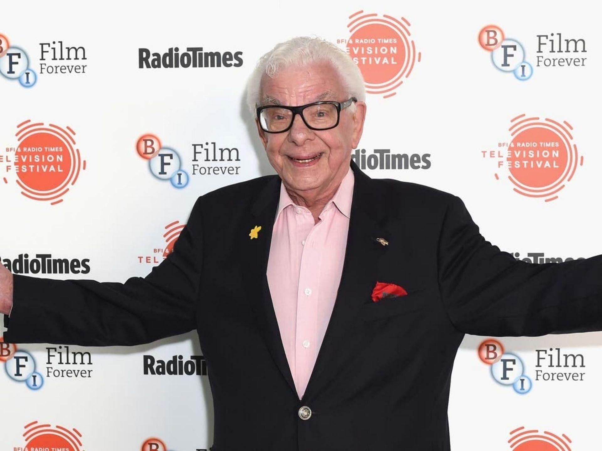 The late comedian, Barry Cryer (Image via Tabatha Fireman/Getty Images)