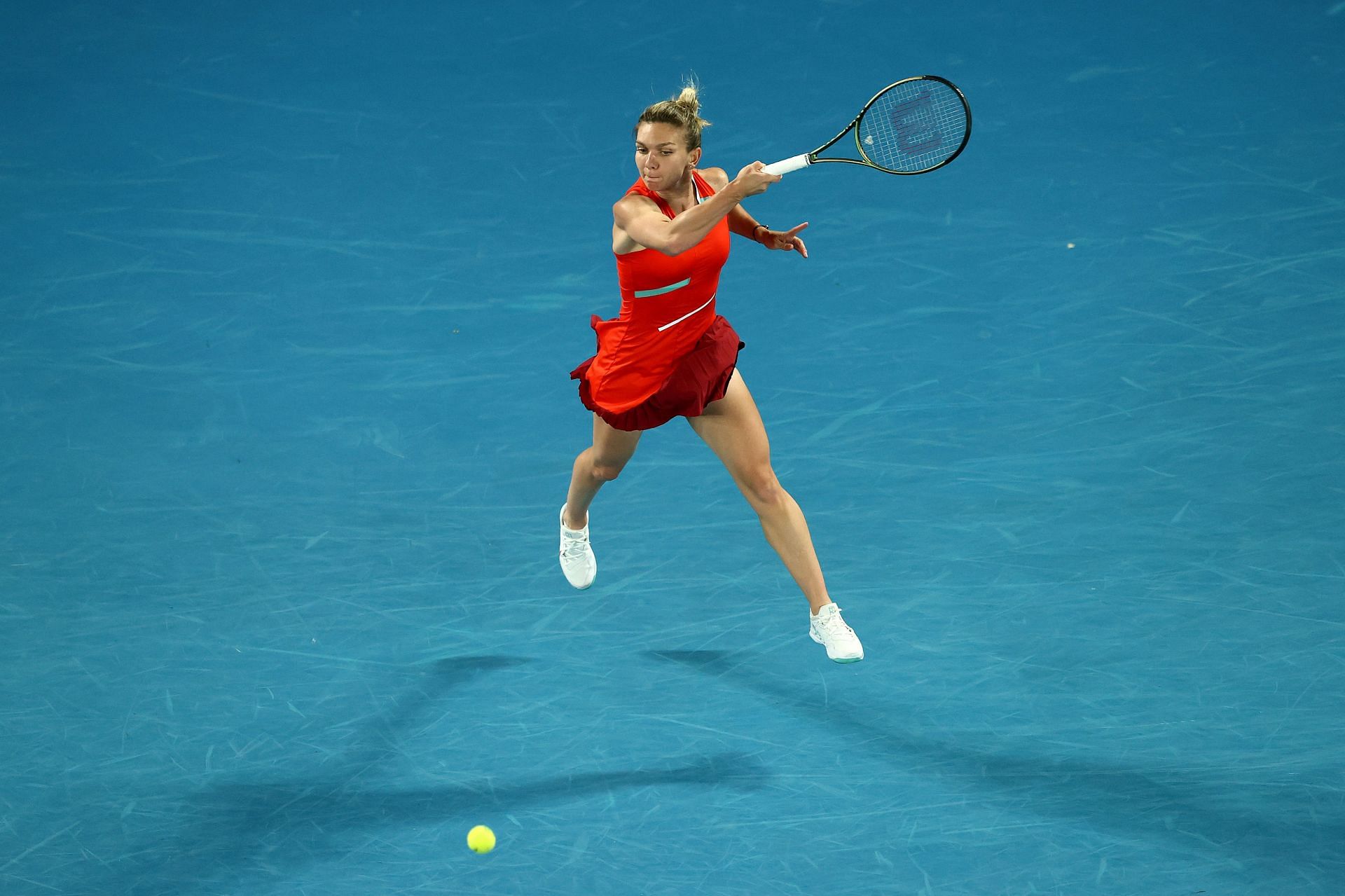 Halep at the 2022 Australian Open.