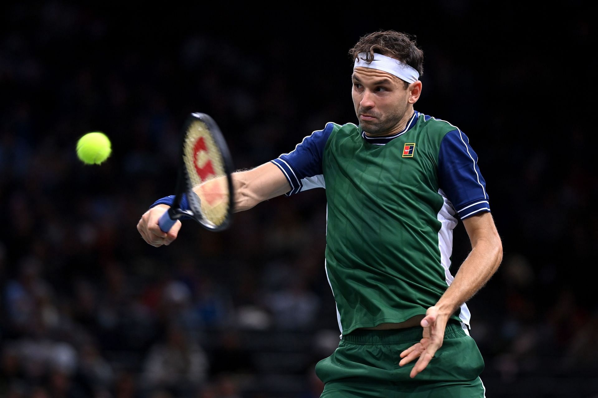 Grigo Dimitrov at the 2021 Rolex Paris Masters