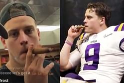 Watch: Bengals' Joe Burrow brings back the gat from LSU days after clinching AFC North