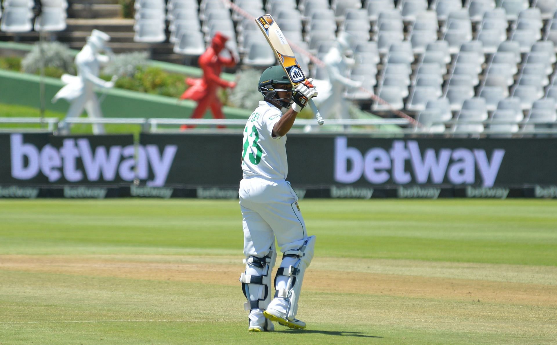 Keegan Petersen was named Player of the Series in the Test series against India.