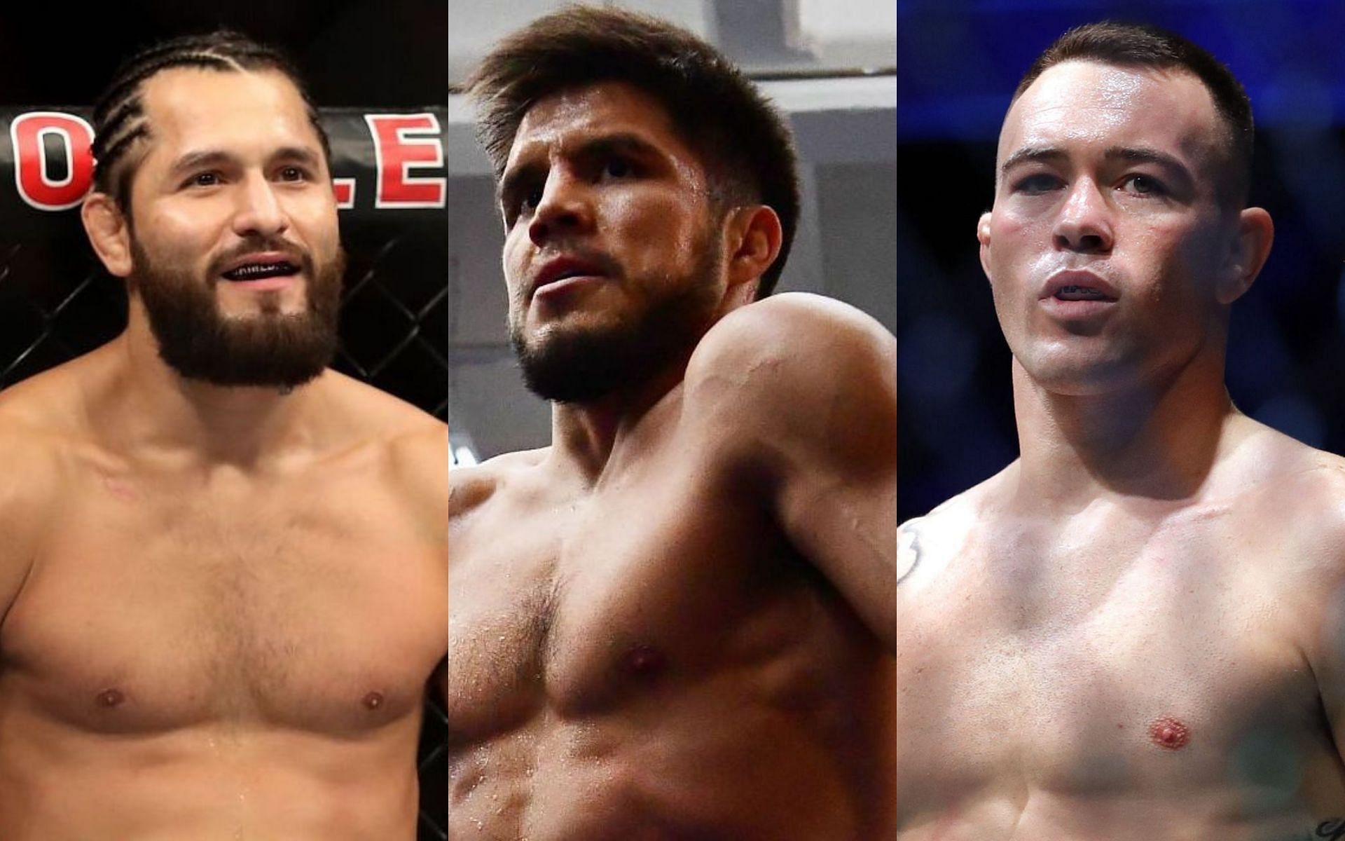 Jorge Masvidal (left), Henry Cejudo (center) &amp; Colby Covington (right)