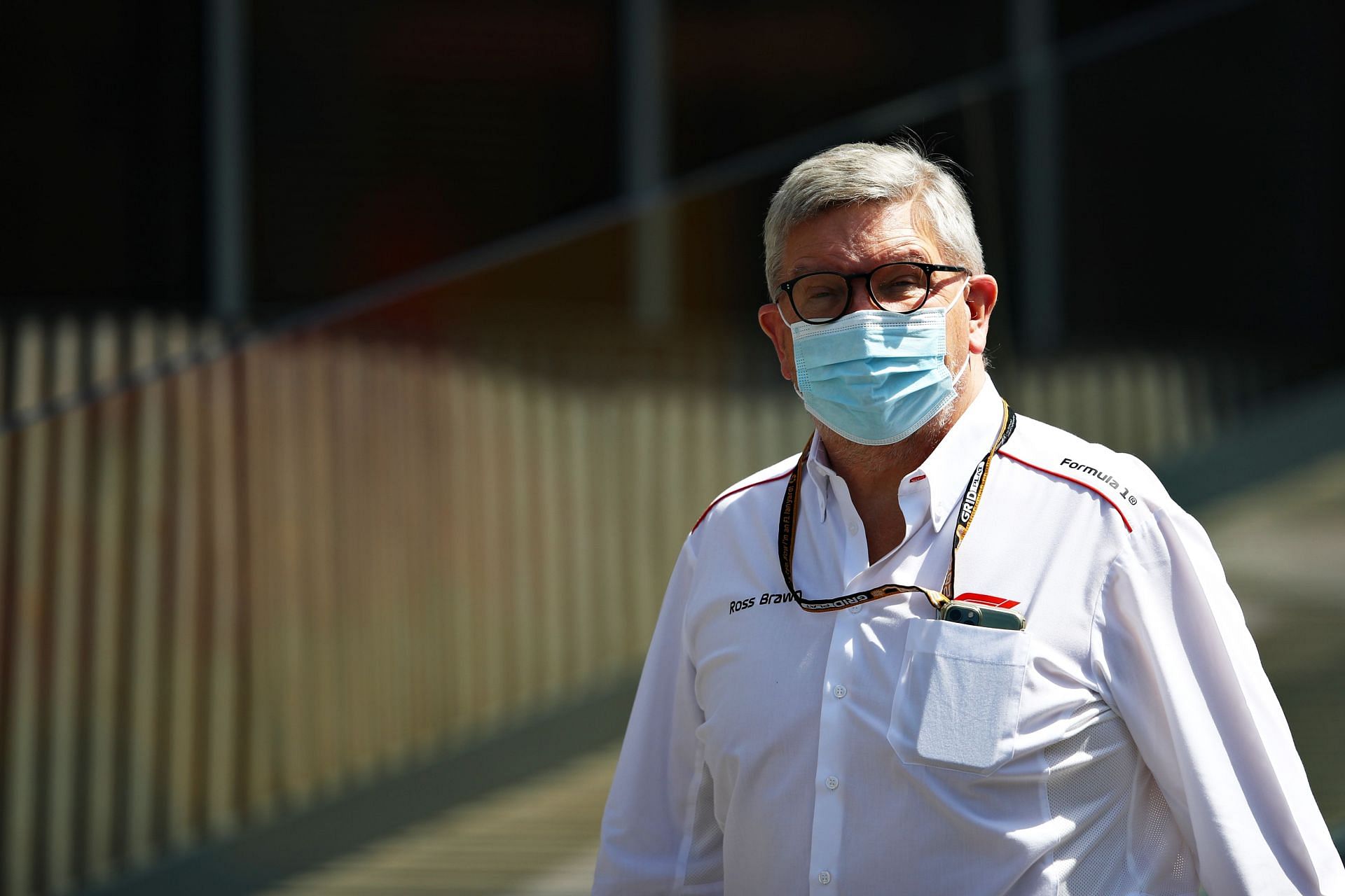 Ross Brawn, Managing Director (Sporting) of the F1 Group looks on in the paddock in Austria. (Photo by Mark Thompson/Getty Images)