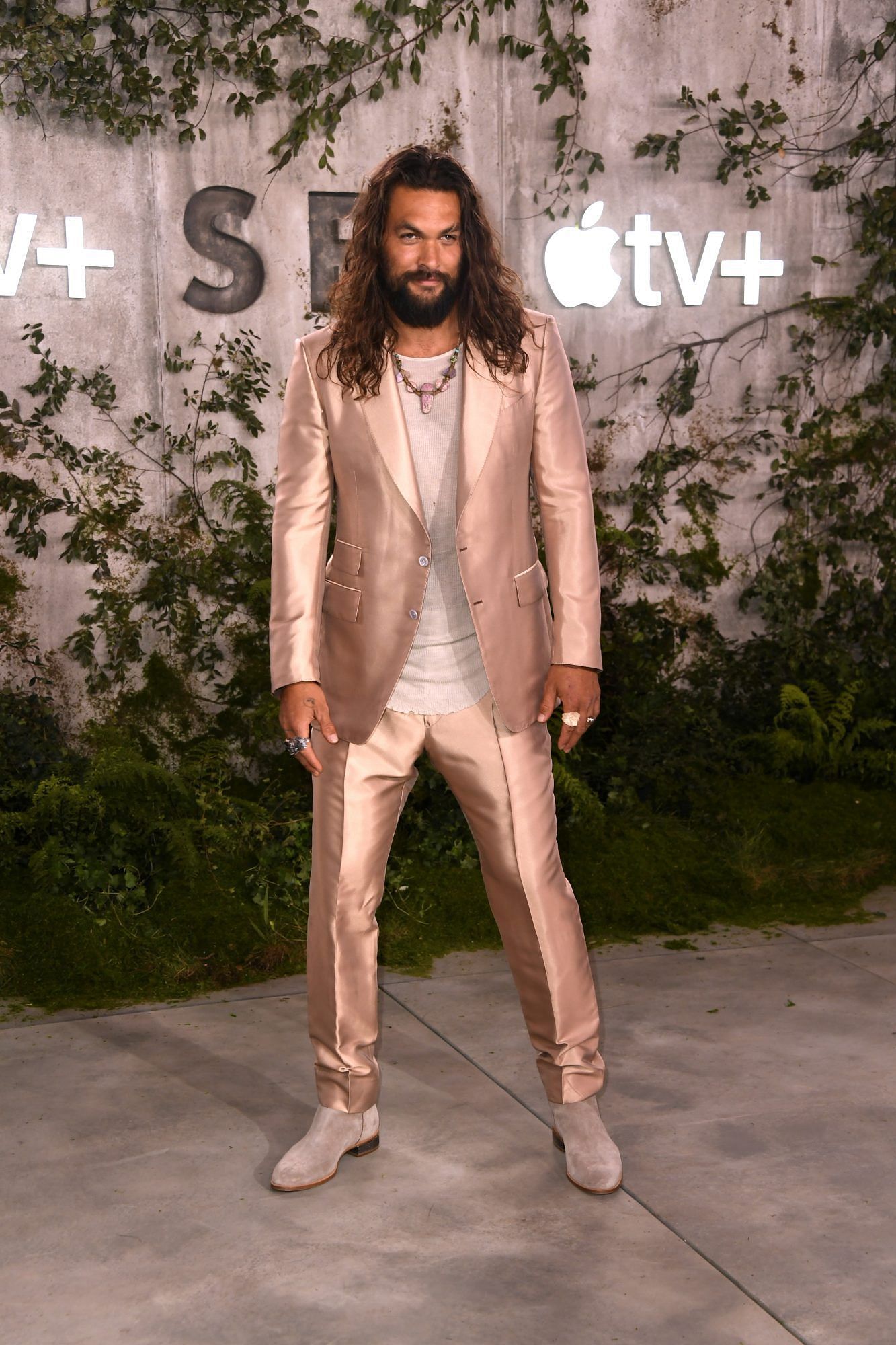 Jason Momoa at the premiere of &#039;See&#039;. (Image via Getty Images)