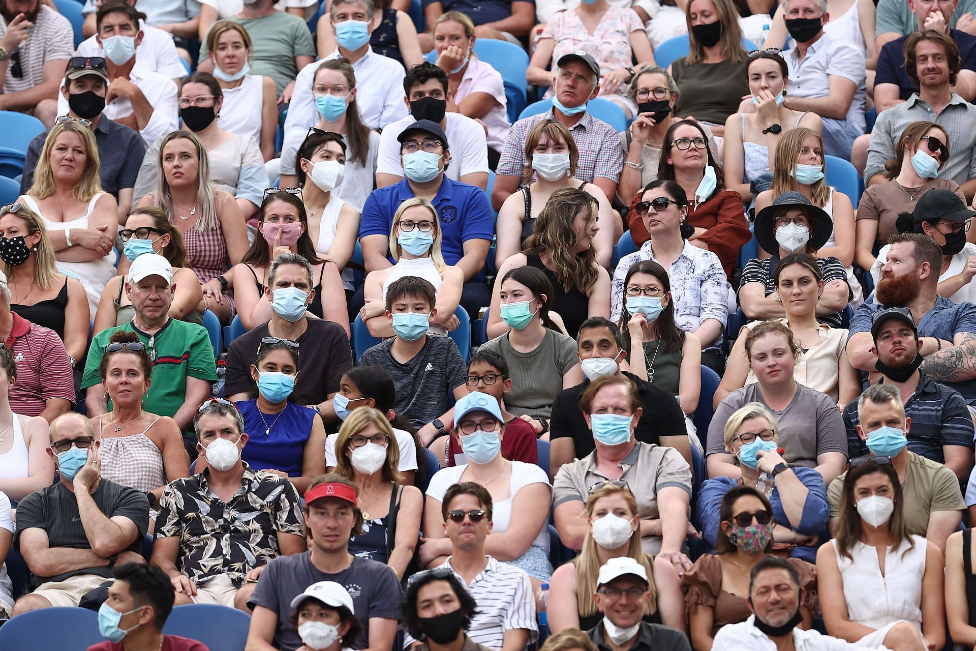 Spectators at the 2022 Australian Open