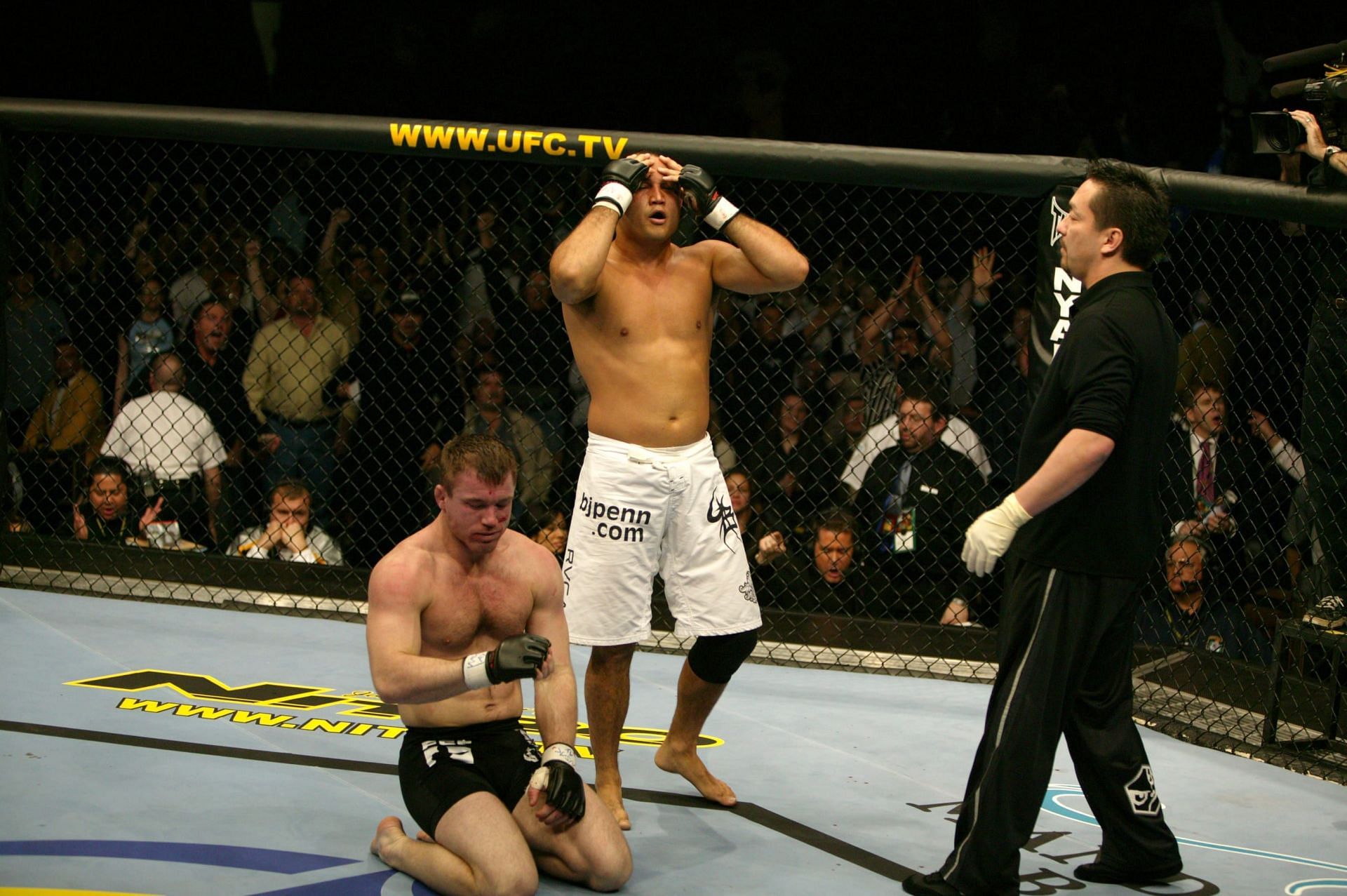 BJ Penn shocked the world when he defeated Matt Hughes for the welterweight title in 2004