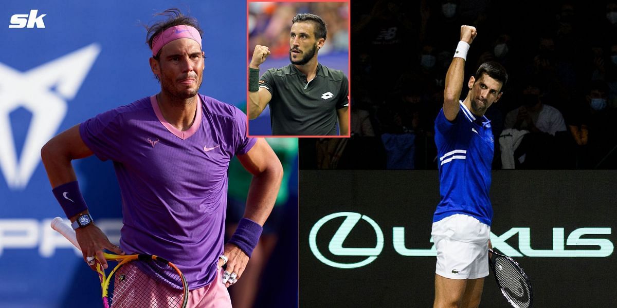 Rafael Nadal, Damir Dzumhur and Novak Djokovic