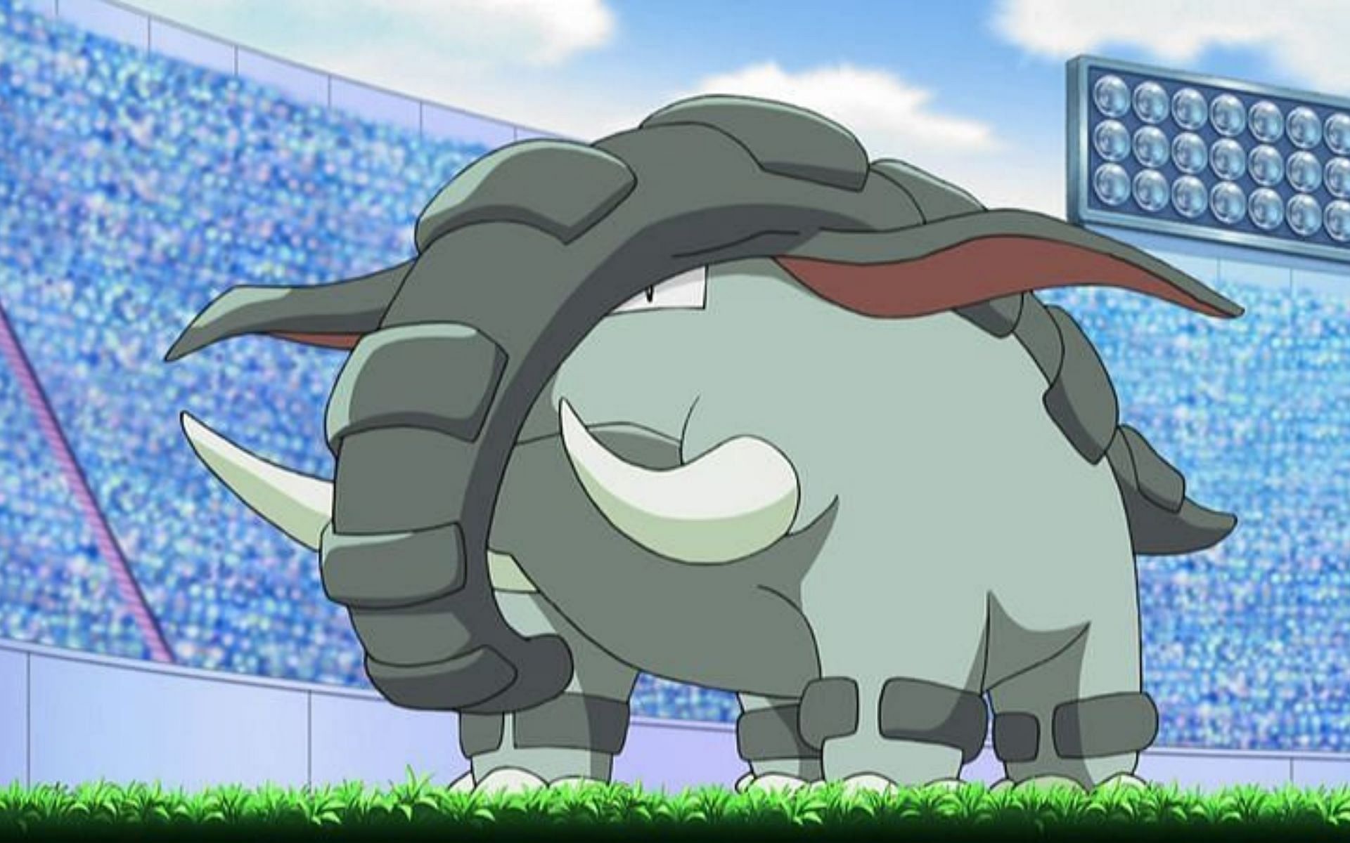 Donphan as it appears in the anime (Image via The Pokemon Company)