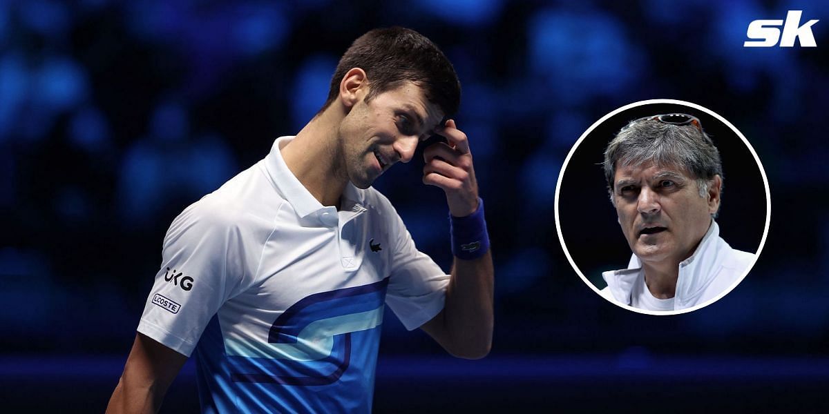 Novak Djokovic (L) and Toni Nadal (R)