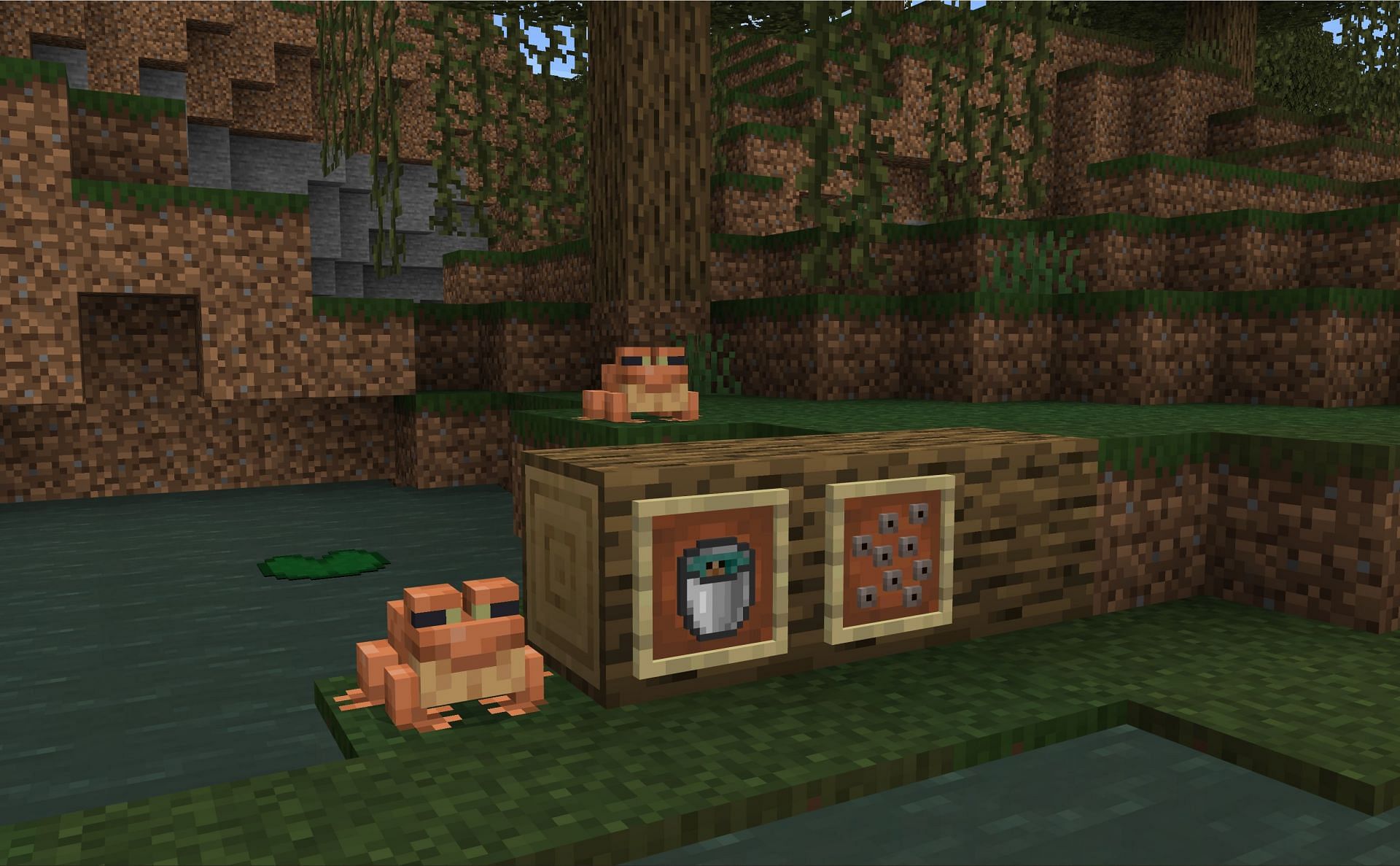 Frogs are available in beta (Image via Mojang)