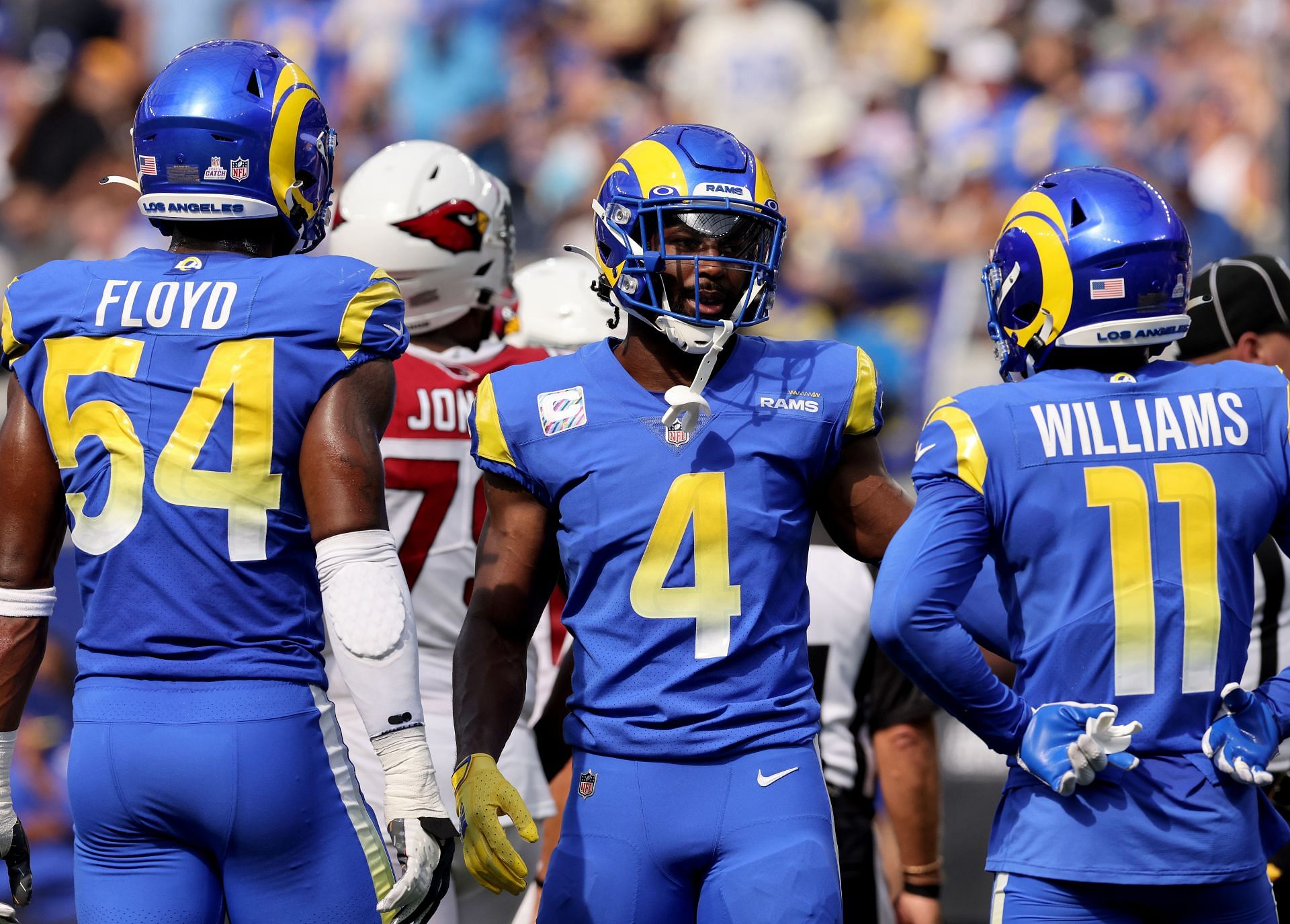 An injury to Fuller (4) forced the Rams to bring Eric Weddle out of retirement (Photo: Getty)