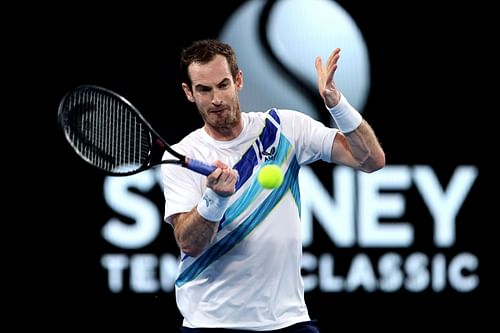 Andy Murray at the Sydney Tennis Classic 2022