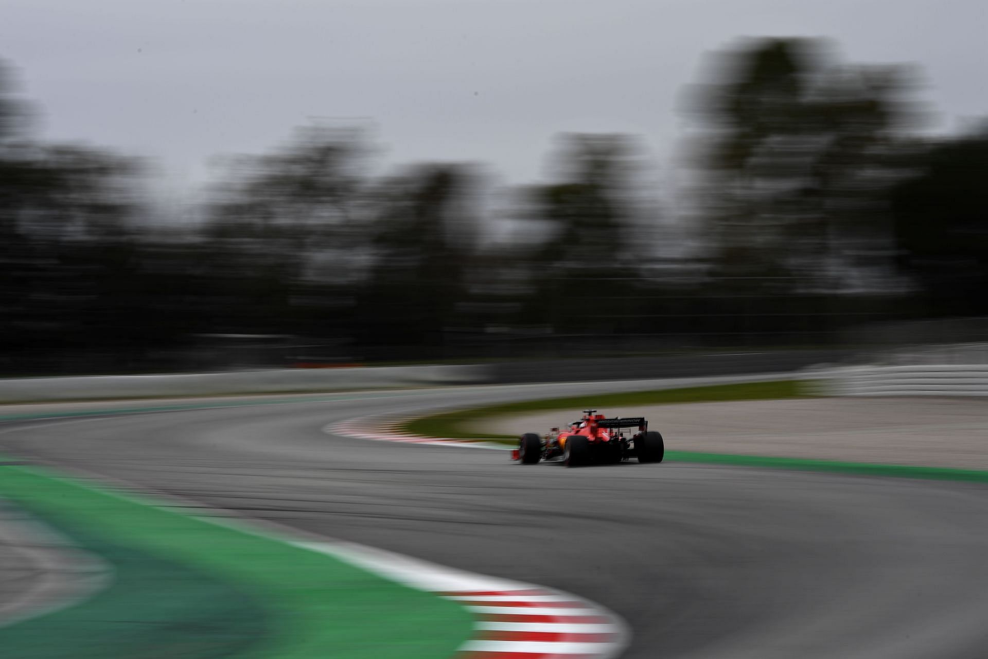 Ferrari during Winter Testing in Barcelona