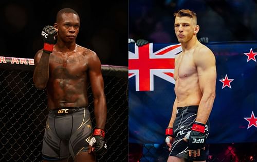 Israel Adesanya (left) and Dan Hooker (right)