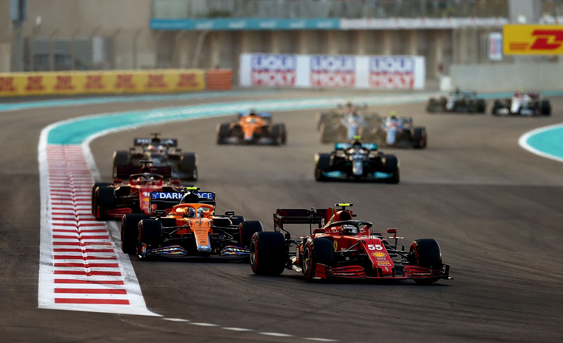 F1 Grand Prix of Abu Dhabi - Lights out at Yas Marina