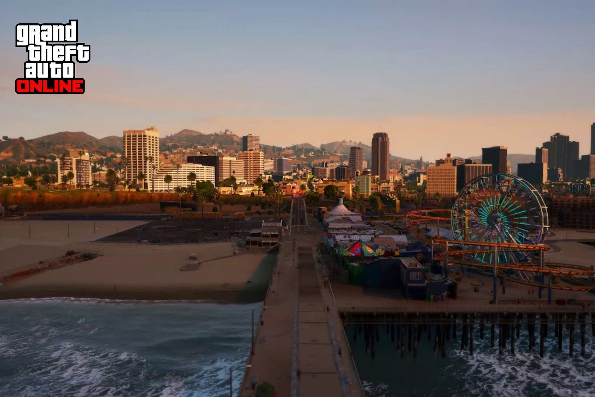 GTA V NA VIDA REAL, PIER DE SANTA MONICA 